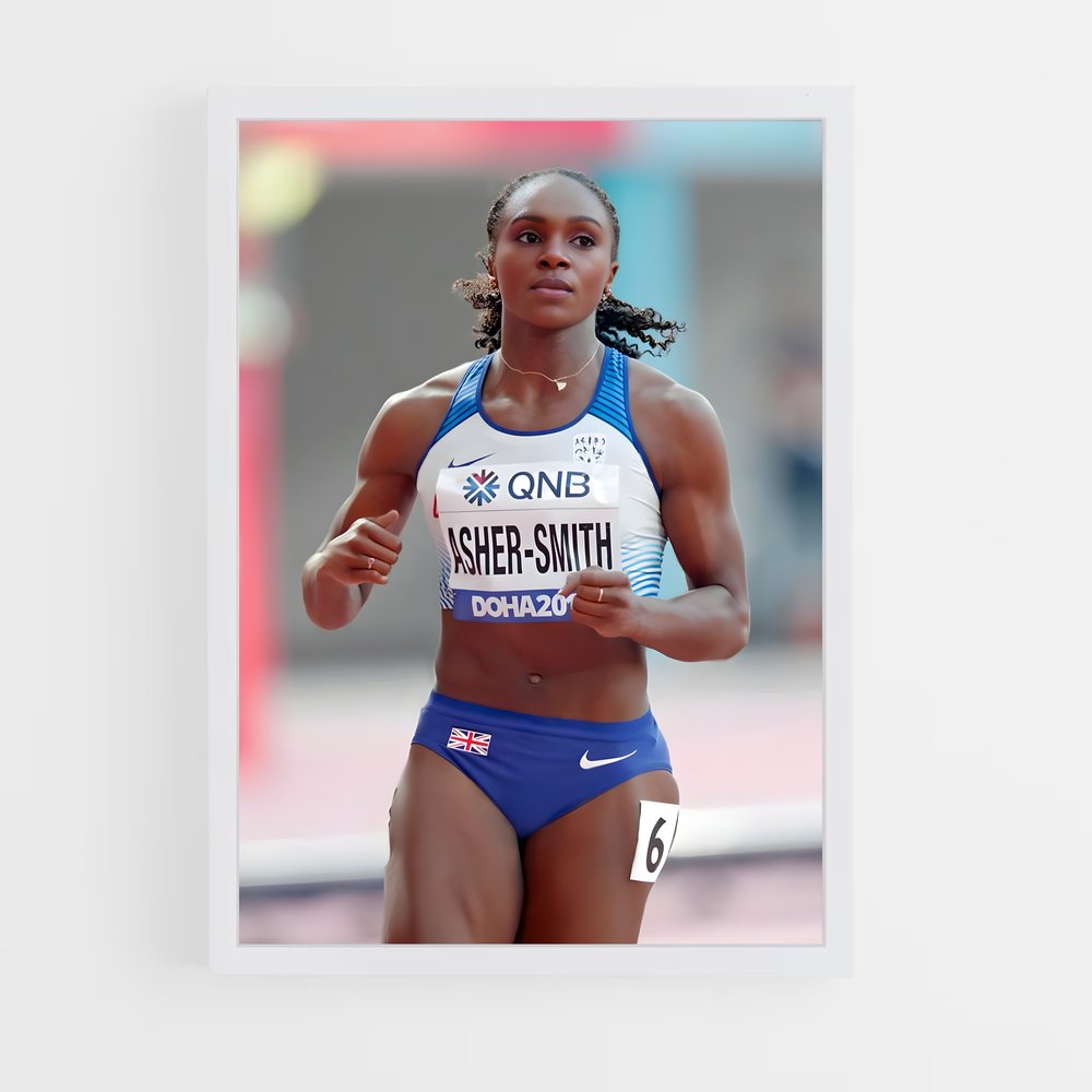 Poster Hurdles en Or – affiche Athlétisme (vue 3)